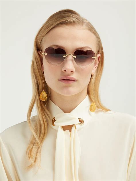 chloe rosie sunglasses heart|Rosie sunglasses .